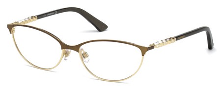 Swarovski FIONA Eyeglasses, 036 - Shiny Dark Bronze