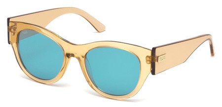 Tod's TO-0167 Sunglasses, 39V - Shiny Yellow / Blue