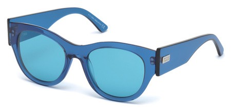 Tod's TO-0167 Sunglasses, 84V - Shiny Light Blue / Blue