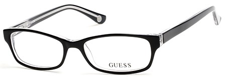 Guess GU-2517 Eyeglasses, 003 - Black/crystal