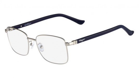 Ferragamo SF2143 Eyeglasses, 029 MATTE SILVER