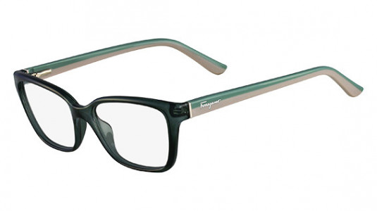 Ferragamo SF2651 Eyeglasses, (321) PETROL GREEN