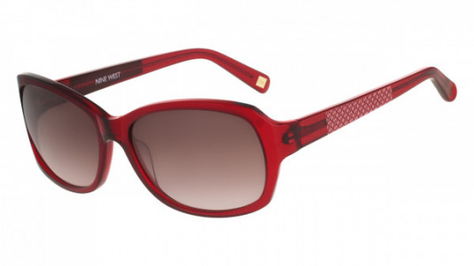 Nine West NW566S Sunglasses, (612) CRYSTAL RUBY
