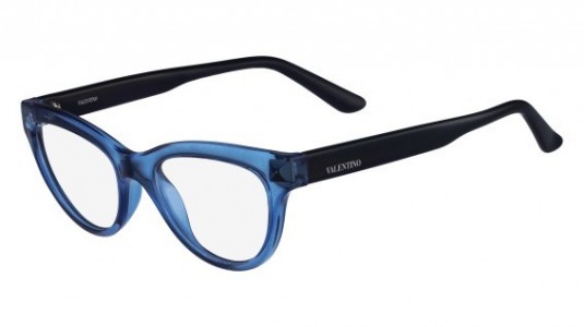 Valentino V2683 Eyeglasses, (419) TRANSPARENT BLUE