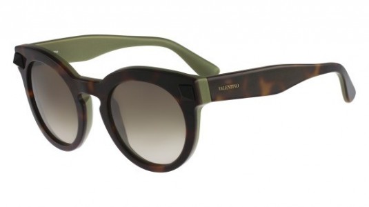 Valentino V713S Sunglasses, (232) HAVANA-GREEN