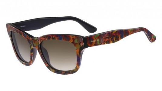 Valentino V720SB Sunglasses, (961) CAMOU BUTTERFLY