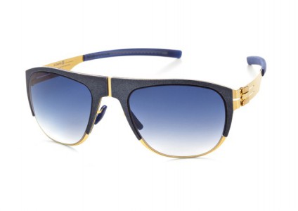 ic! berlin 50 ArnouxstraBe Sunglasses, Matte-Gold-Anthracite / Night-Clear Nylon