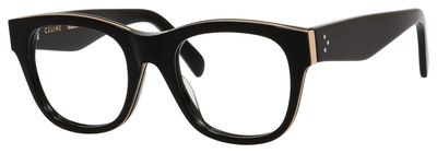 Celine Celine 41364 Eyeglasses, 0AUB(00) Black Gold Black