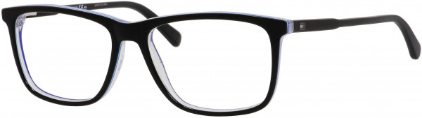 Tommy Hilfiger TH 1317 Eyeglasses, 00L5 Black White Crystal