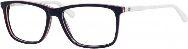 Tommy Hilfiger TH 1317 Eyeglasses, 0VMC Black Red White