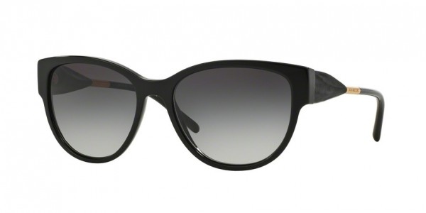 Burberry BE4190 Sunglasses, 30018G BLACK (BLACK)