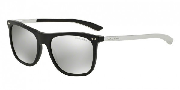 Giorgio Armani AR8048Q Sunglasses, 50426G MATTE BLACK (BLACK)
