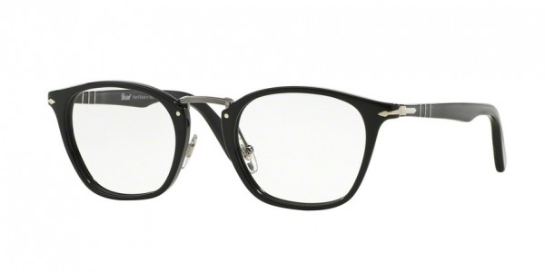 Persol PO3109V Eyeglasses, 95 BLACK (BLACK)