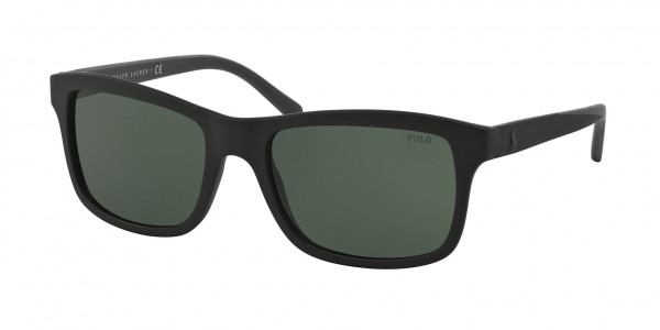 Polo PH4095 Sunglasses, 552371 MATTE BLACK (BLACK)