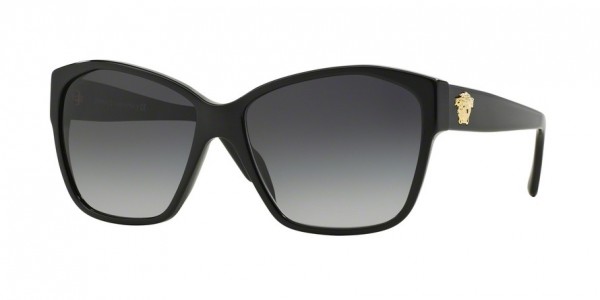Versace VE4277A Sunglasses, GB1/8G BLACK (BLACK)