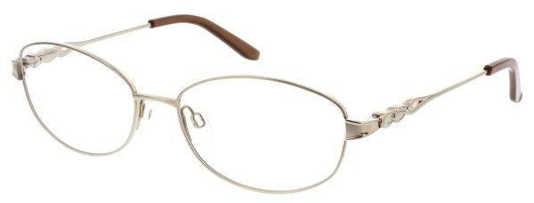 Puriti Titanium W10 Eyeglasses, Gold