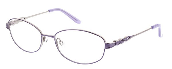 Puriti Titanium W10 Eyeglasses, Lilac Gold