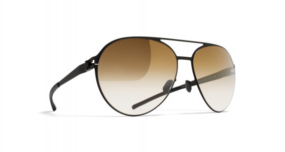 Mykita SAMSON Sunglasses, BLACK - LENS: BRONZE GRADIENT FLASH