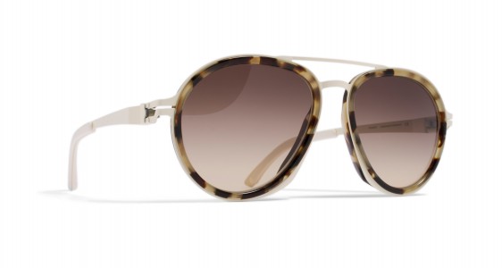 Mykita DD1.2 Sunglasses, A7 OFF WHITE/CHOCOLATE CHIPS - LENS: BROWN/BROWN GRADIENT