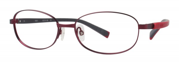 Seiko Titanium T3073 Eyeglasses, S21 Semi Matte Dark Red / Red