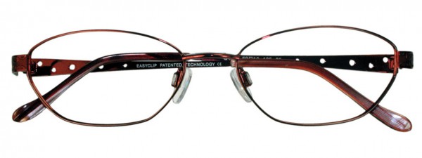 EasyClip Q4070 Eyeglasses, SATIN BURGUNDY