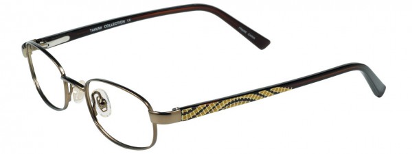 EasyClip Q4081 Eyeglasses, SATIN LIGHT BROWN