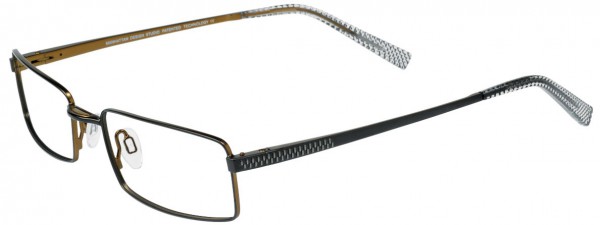EasyClip S2479 Eyeglasses, SATIN DARK GREEN AND GREEN
