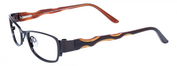 EasyClip S2480 Eyeglasses, DARK CHOCOLATE BROWN/DARK CHOC