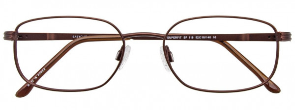 EasyClip SF116 Eyeglasses, 010 - Satin Dark Brown
