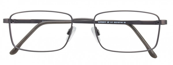 EasyClip SF117 Eyeglasses, 020 - Satin Dark Gunmetal
