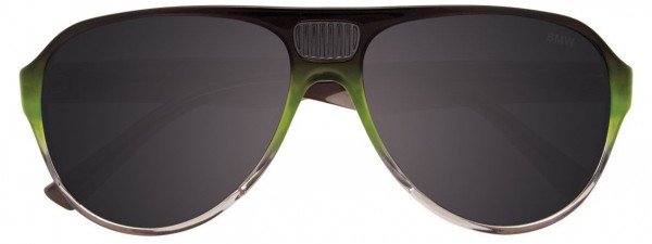 BMW Eyewear B6512 Sunglasses, 020 - Dark Grey  & Light Green & Crystal