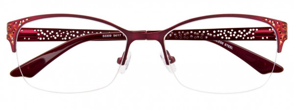 MDX S3309 Eyeglasses, 030 - Satin Red & Orange