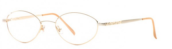 Laura Ashley Antoinette Eyeglasses, Gold Satin