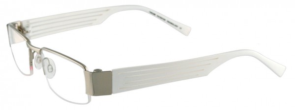 Takumi T9953 Eyeglasses, SHINY SILVER/WHITE