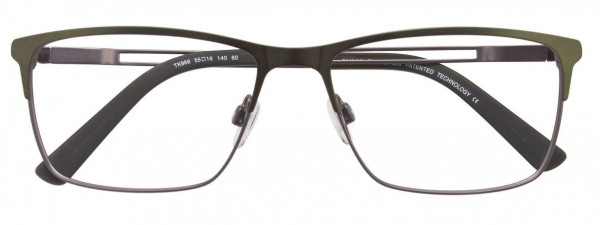 Takumi TK966 Eyeglasses, 060 - SATIN DARK OLIVE & STEEL