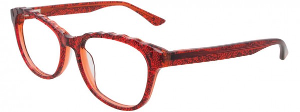 Takumi P5005 Eyeglasses, CRYSTAL RED AND CRYSTAL ORANGE