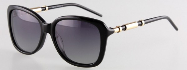 Takumi TX684 Sunglasses, BLACK AND GOLD