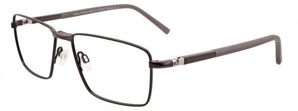 Pentax P9996 Eyeglasses, SATIN DARK GREY