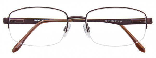 Pentax PX901 Eyeglasses, 010 - Satin Dark Brown