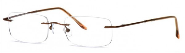 Calligraphy Scanner Eyeglasses, Light Brown