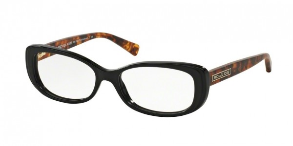 Michael Kors MK4023F PROVINCETOWN Eyeglasses, 3065 BLACK BROWN TORTOISE (BLACK)