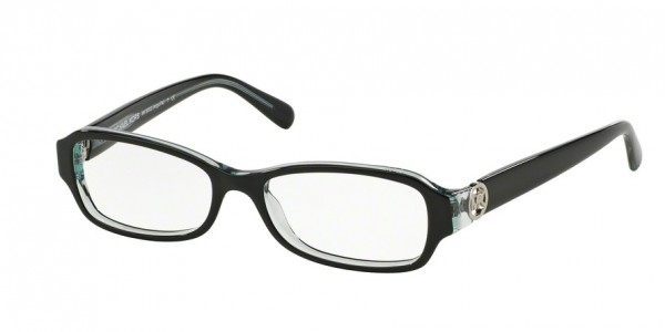 Michael Kors MK8002 ANGUILLA Eyeglasses, 3001 BLACK/BLUE (BLACK)