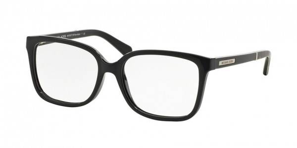 Michael Kors MK8007 WHITSUNDAYS Eyeglasses, 3009 BLACK DK TORTOISE (BLACK)
