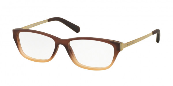 Michael Kors MK8009 PARAMARIBO Eyeglasses, 3044 BROWN BEIGE SOFT TOUCH (BROWN)
