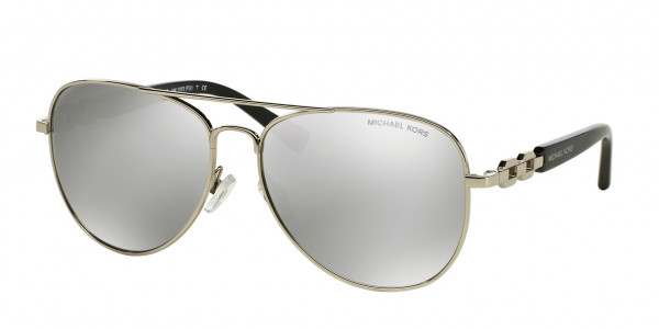 Michael Kors MK1003 FIJI Sunglasses, 10016G SILVER-TONE (SILVER)