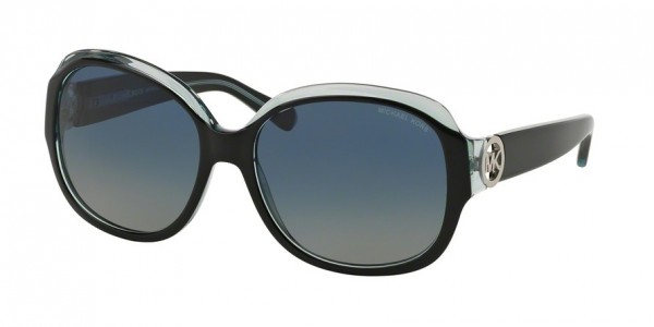 Michael Kors MK6004 KAUAI Sunglasses, 30011H BLACK/BLUE (BLACK)