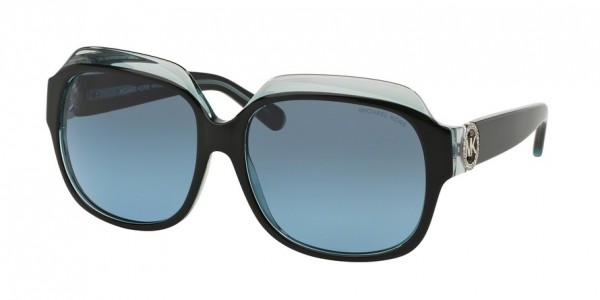 Michael Kors MK6002BF Sunglasses, 300117 BLACK/BLUE (BLACK)