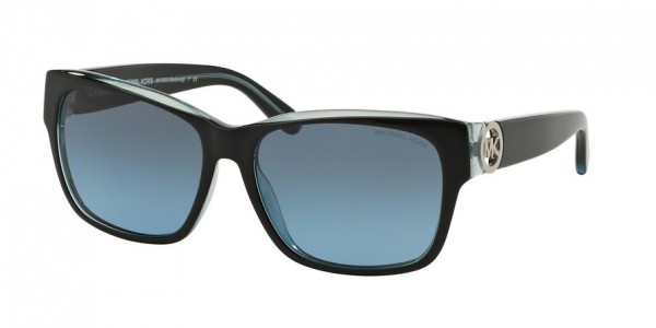 Michael Kors MK6003 SALZBURG Sunglasses, 300117 BLACK/BLUE (BLACK)
