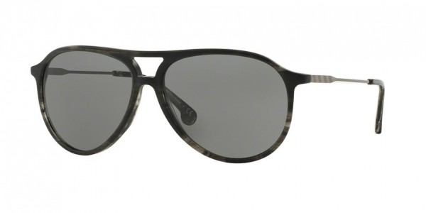 Brooks Brothers BB5024S Sunglasses, 608987 MATTE SMOKE MARBLE (BLACK)