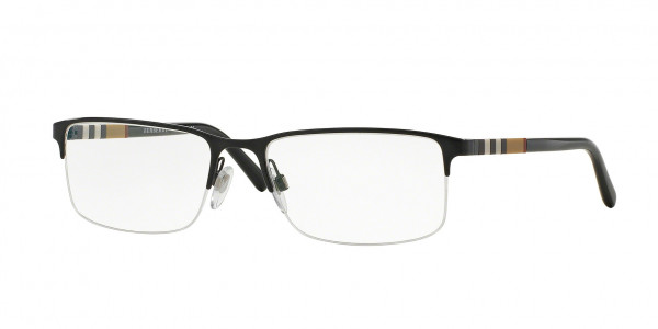 Burberry BE1282 Eyeglasses, 1001 BLACK